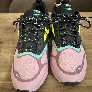 Reebok Women's Black, Purple & Teal Athletic Sneakers Trail shoes